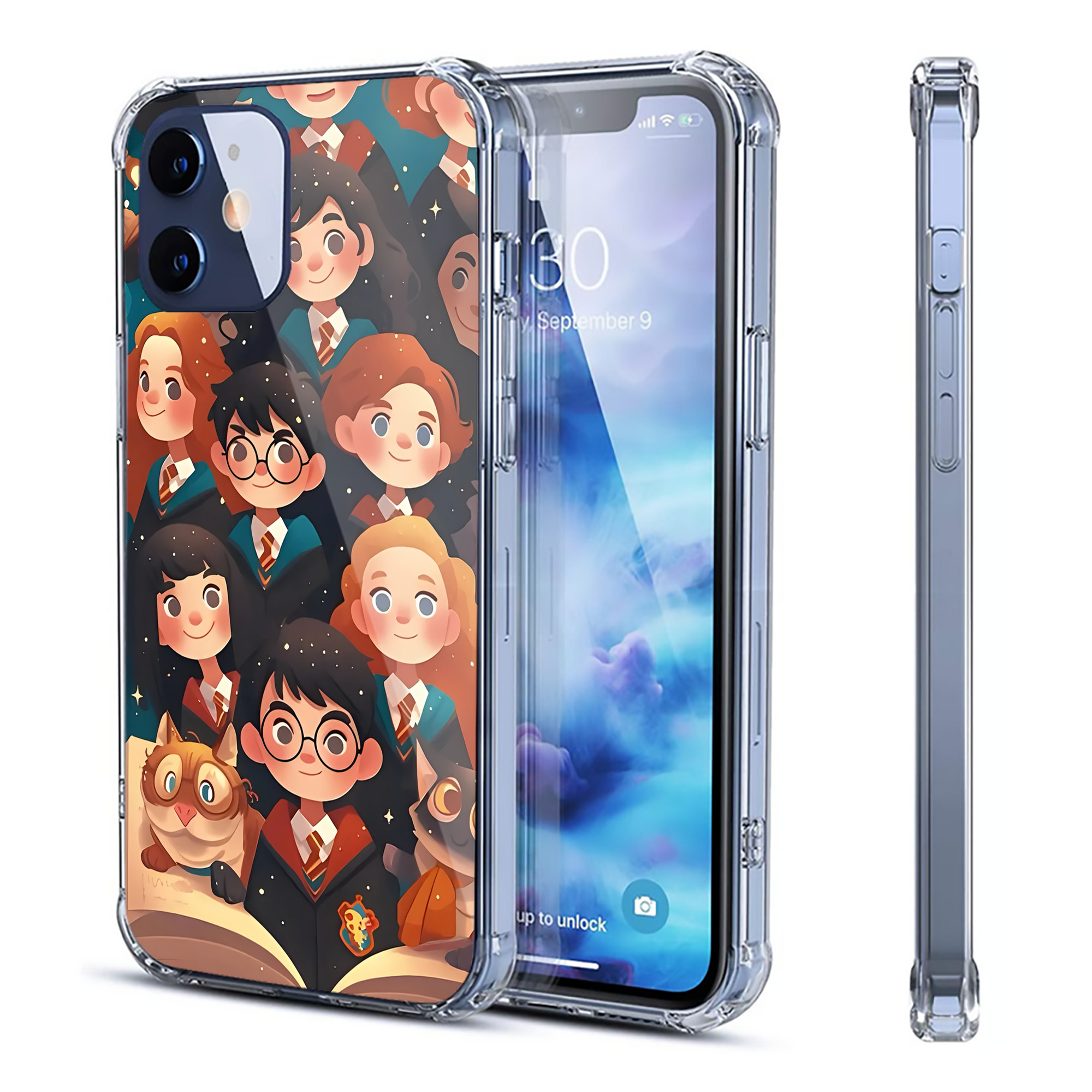 （画像用） Harry Potter ハリー・ポッターシリーズ 【iPhone 12シリーズ対応】透明スマホケース（クリアソフトケース）